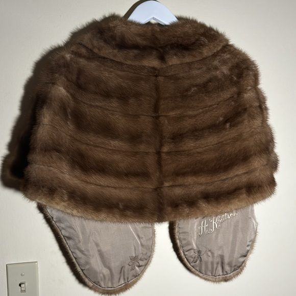 Vintage L’’elegante Autumn Haze Mink Fur Stole - cape shawl size OS - Picture 3 of 8